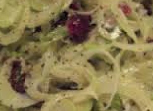 Frisk fennikelsalat med tranebær