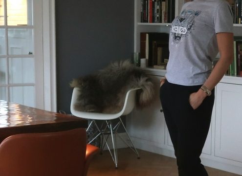 Graumann bukser på udsalg og Kenzo t-shirt