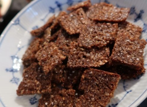 Sprøde delikate rugbrødssnacks