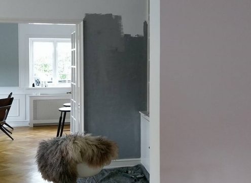 Så kom der farver på væggene!