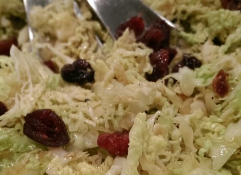 Ultrasund og lækker kålsalat med soyadressing
